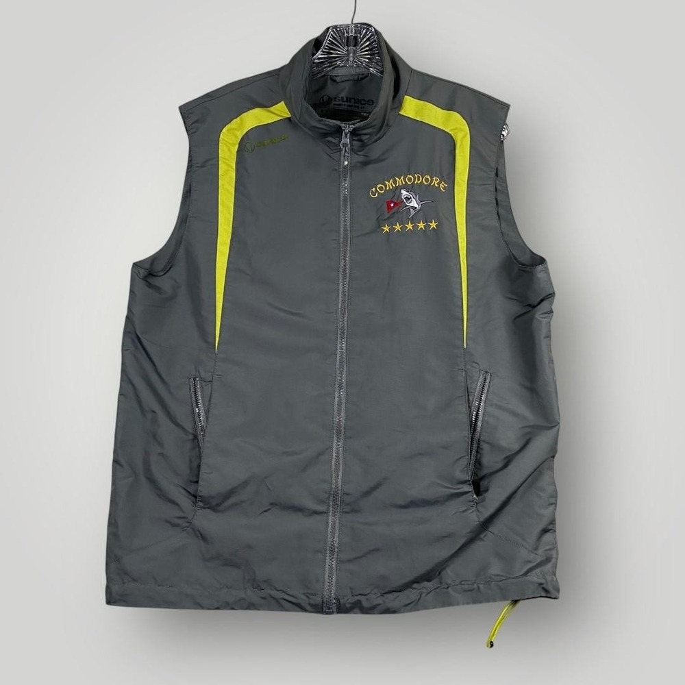 Sunice X20T Vest‎ Mens XL Commodore Embroidered Shark Boating Golf Sailing